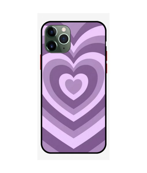 Husa IPhone 15 Pro, Protectie AirDrop, Heart is Purple
